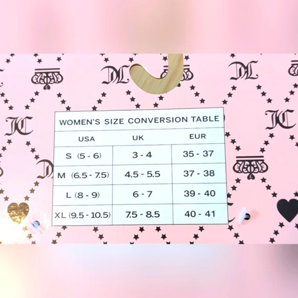 ✨HOST PICK✨BNWT Juicy Womens (Small 5/6) Furry Slide-In Slippers w/ Bow & Crown - Picture 9 of 13